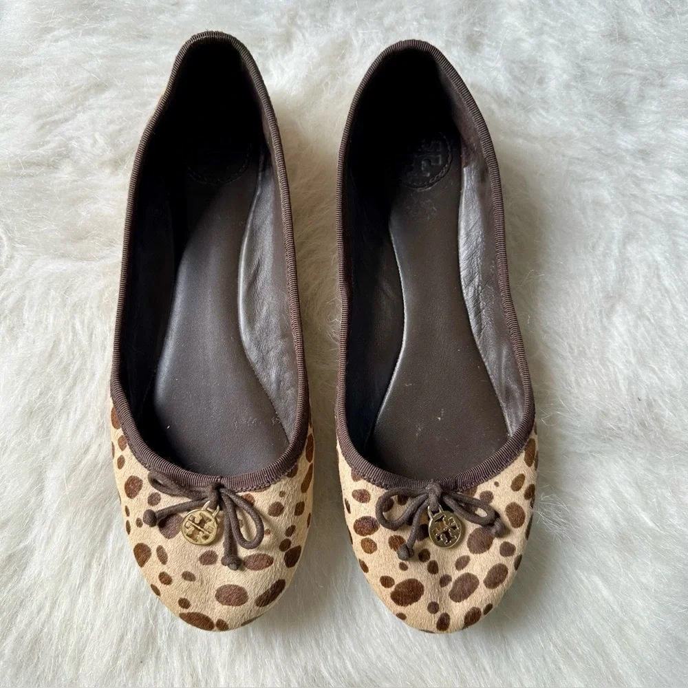 Tory Burch Chelsea Ballet Animal Print Flats - Picture 8 of 11